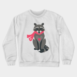 Winter Raccoon Crewneck Sweatshirt